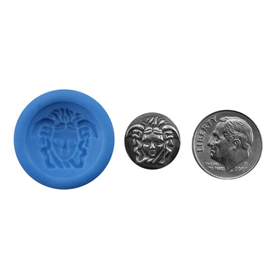 Ready Mold - Bai Ze  Blue Mold, Silver Sample with Dime