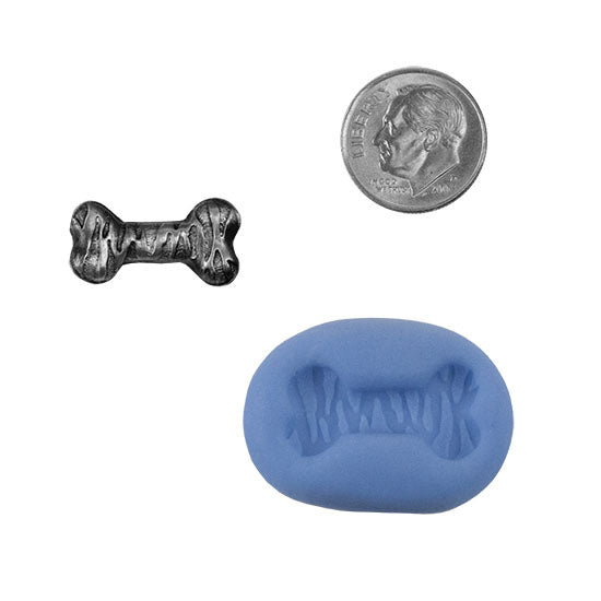 Ready Mold - Go Fetch!  Blue Ready Mold, Silver Sample with Dime