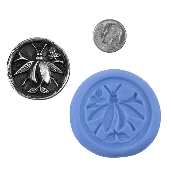 Ready Mold - Flying Home  Blue Ready Mold, Silver Sample with Dime