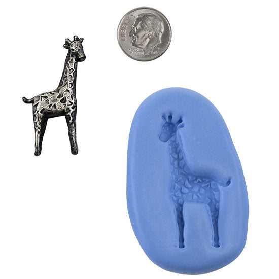 Ready Mold - Too Tall  Blue Ready Mold, Silver Sample with Dime