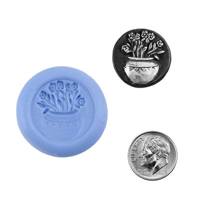 Ready Mold - Just Because  Blue Ready Mold, Silver Sample with Dime