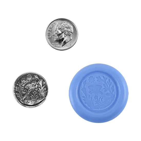 Ready Mold - Nectar Hunt  Blue Ready Mold, Silver Sample with Dime