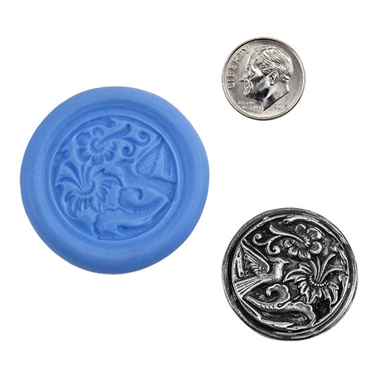 Ready Mold - Taste of Summer  Blue Ready Mold, Silver Sample with Dime