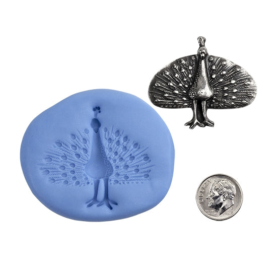 Ready Mold - Strut Your Stuff  Blue Ready Mold, Silver Sample with Dime