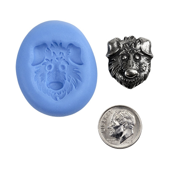 Ready Mold - Buddy  Blue Ready Mold, Silver Sample with Dime