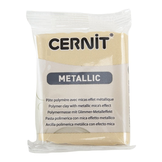 Cernit Metallic Polymer Clay - Champagne 2oz (56g) block