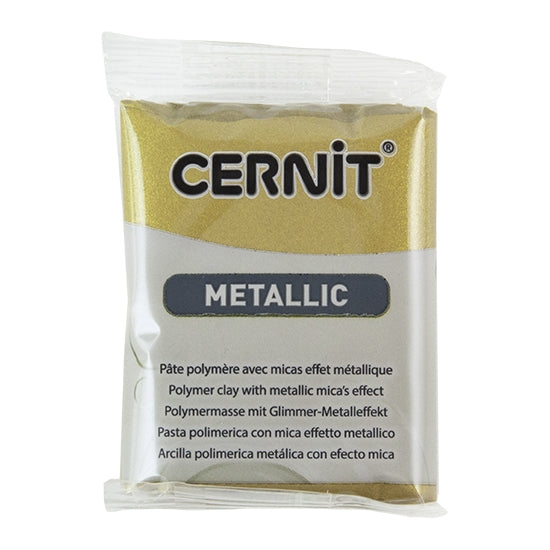 Cernit Metallic Polymer Clay - Antique Gold 2oz (56g) block