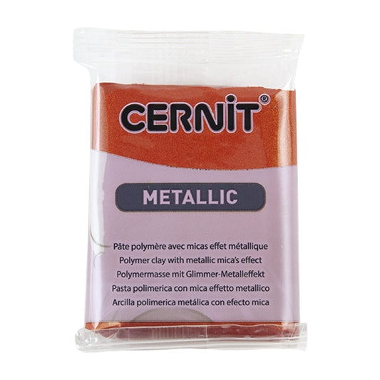 Cernit Metallic Polymer Clay - Copper 2oz (56g) block