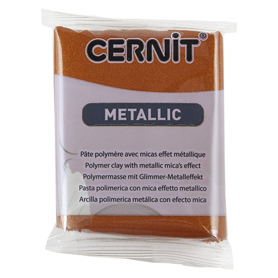 Cernit Metallic Polymer Clay - Bronze 2oz (56g) block