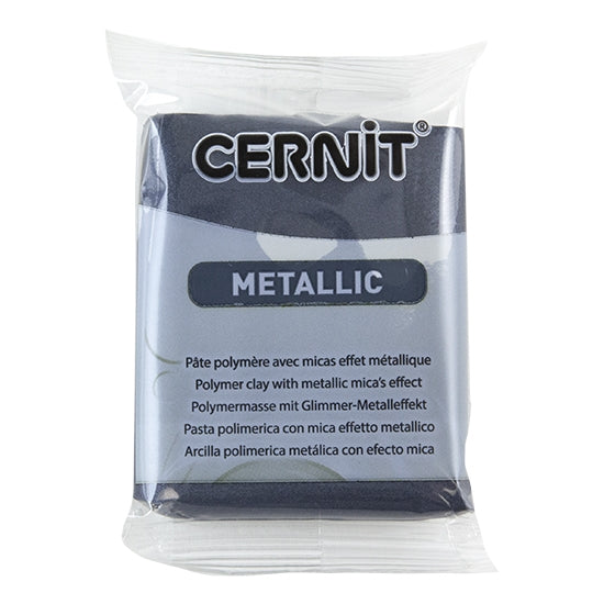 Cernit Metallic Polymer Clay - Hematite 2oz (56g) block