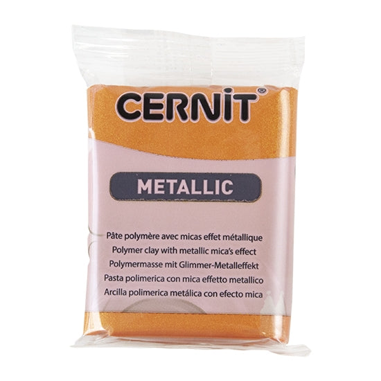 Cernit Metallic Polymer Clay - Rust 2oz (56g) block