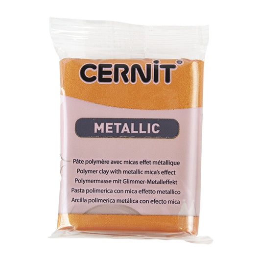 Cernit Metallic Polymer Clay - Rust 2oz (56g) block