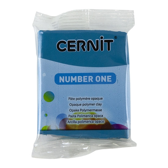 Cernit Number One Polymer Clay - Duck Blue 2oz (56g) block