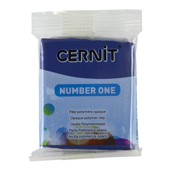 Cernit Number One Polymer Clay - Navy Blue 2oz (56g) block