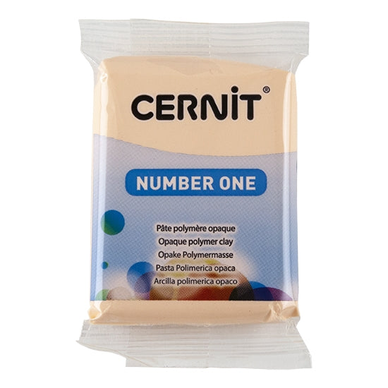 Cernit Number One Polymer Clay - Peach 2oz (56g) block