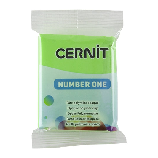 Cernit Number One Polymer Clay - Spring Green 2oz (56g) block