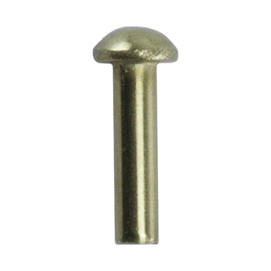 Brass Rivet - Round Head - 1/16" x 1/4"