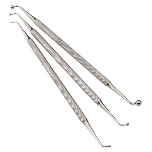 Stainless Steel Burnishing Set of 3