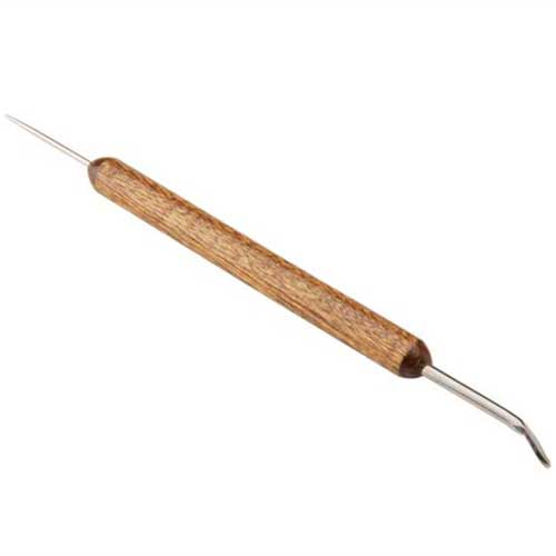 Needle and Lace Tool with wood handle