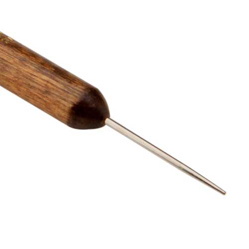 Needle and Lace Tool with wood handle