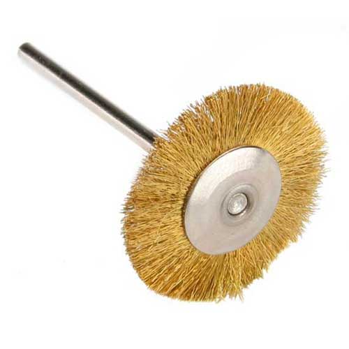 Miniature Wire Wheel - Brass 1"