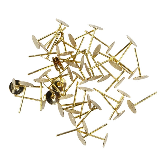 50 Brass Stud Earring Finding