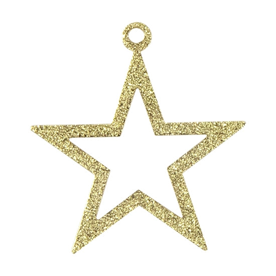 Brass Pendants - Star - 18k Gold Plated