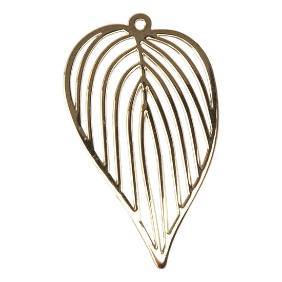 Brass Pendants - Philodendron Leaf 