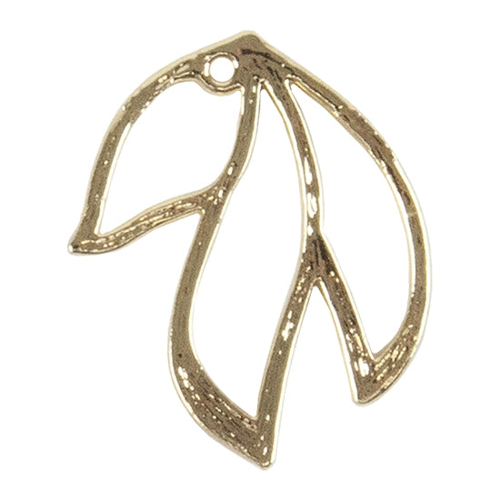 Brass Pendant - Little Leaf