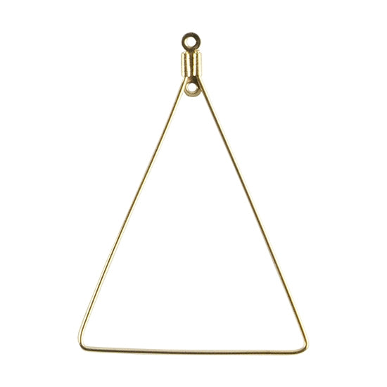 Stainless Steel Wire Pendants - Triangle -