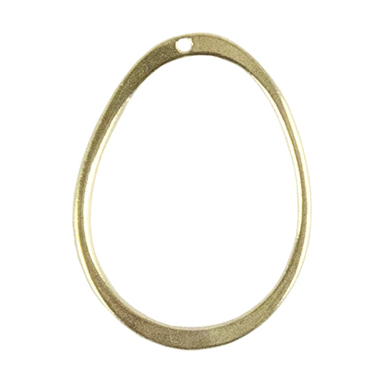 Brass Pendants - Organic Oval 