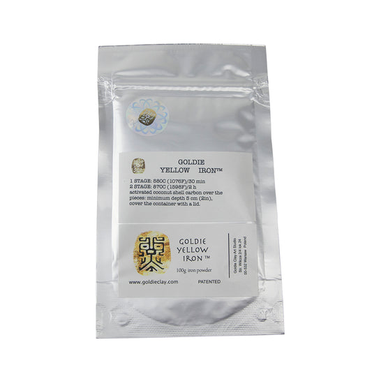 Goldie Yellow Iron™ Powder Clay 100g package