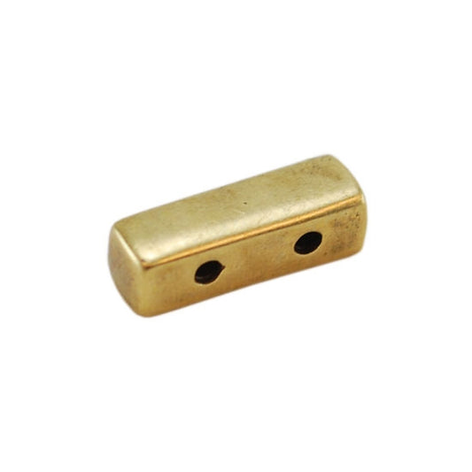 Bronze Plate End Bar - Double Strand - 4mm x 11mm Pkg/2