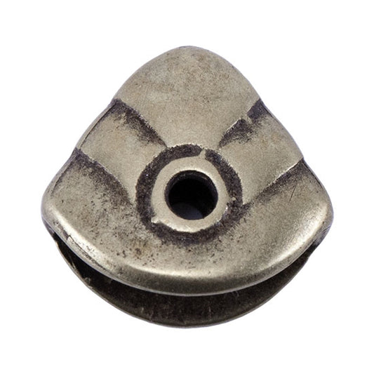 Bronze Plate Pinch Bail - Pyramid 10mm x 9mm Pkg/2