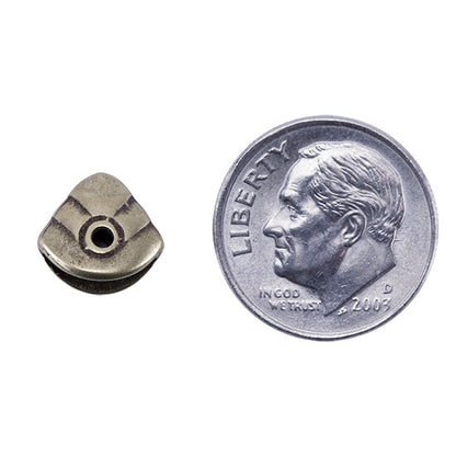 Bronze Plate Pinch Bail - Pyramid 10mm x 9mm Pkg/2 - Cool Tools