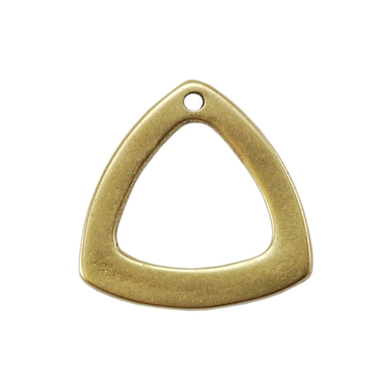 Bronze Plate Charm - Trillion 12mm Pkg/1