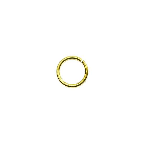 Bronze Plate Jump Ring - 7mm Pkg/100