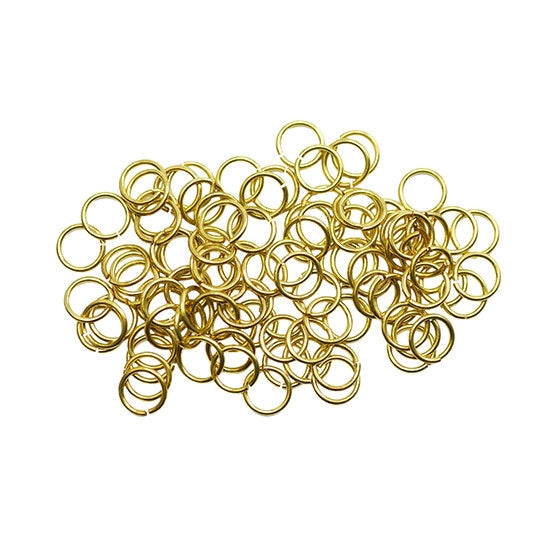 Bronze Plate Jump Ring - 7mm Pkg/100