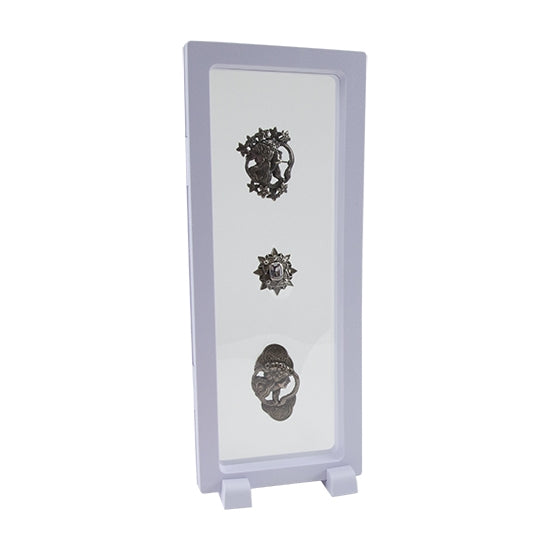 white Acrylic Framed Membrane Box with jewelry