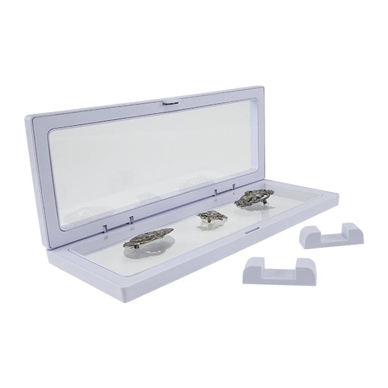 open white Acrylic Framed Membrane Box with jewelry