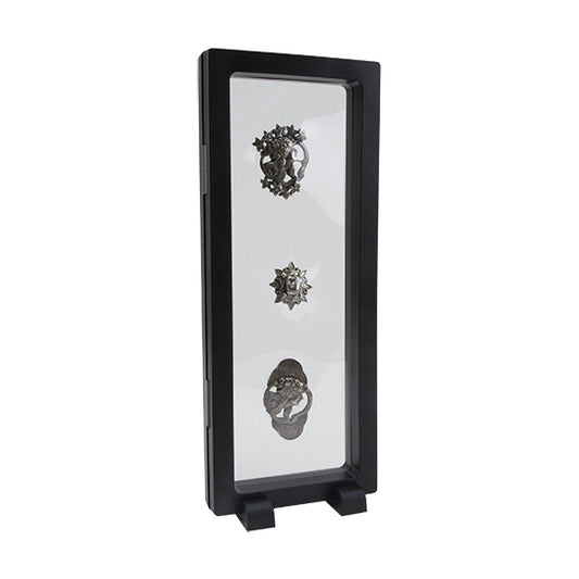 black Acrylic Framed Membrane Box with jewelry