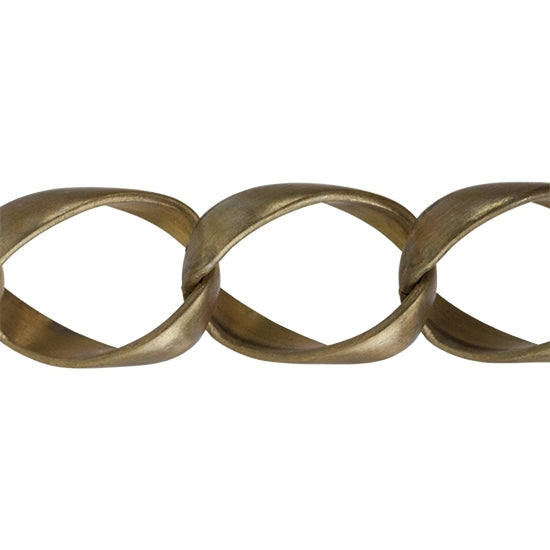 Brass Chain - Oval Curb 30.5mm