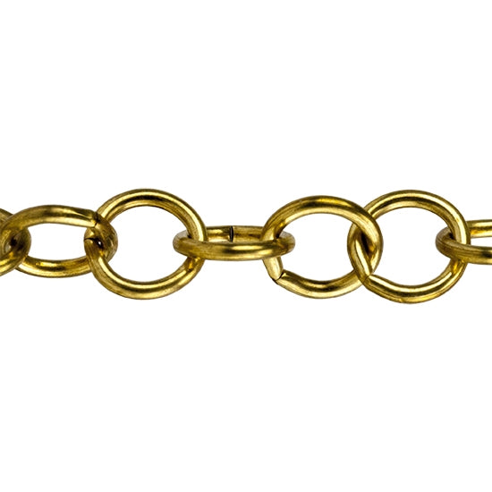 Brass Chain - Round Cable 10.1mm