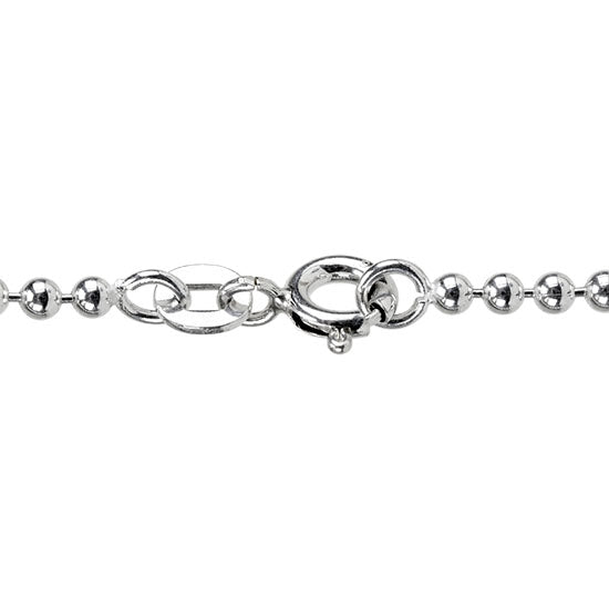 Sterling Silver Ball Chain 2mm - 18 inch - Pkg/1