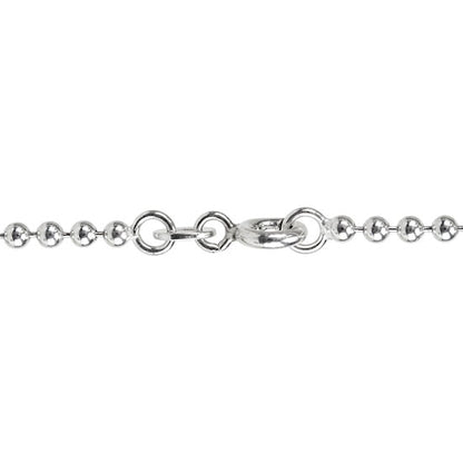 Sterling Silver Ball Chain 2mm - 24 inch - Pkg/1