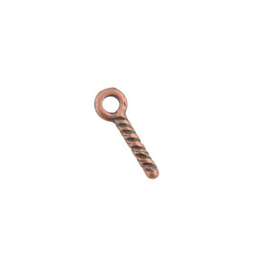 Copper Plate Embeddable - Eyelet 1mm Pkg/10