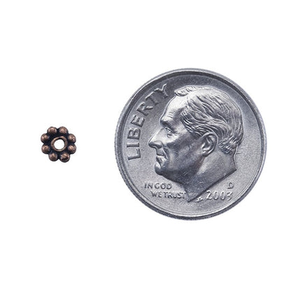Copper Plate Beaded Heishi - 4mm Pkg/25 - Cool Tools