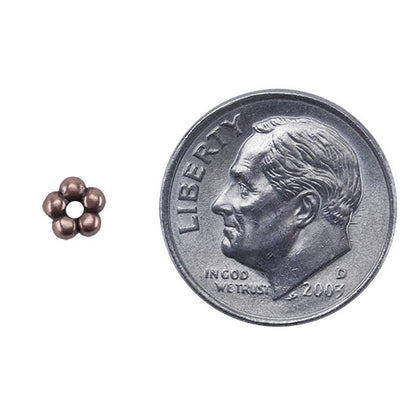 Copper Plate Beaded Heishi - 4.5mm Pkg/10 - Cool Tools