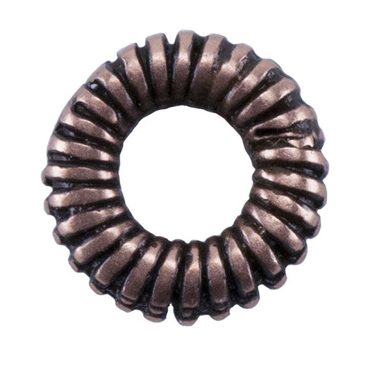 Copper Plate Spacer - Coiled 6.5mm Pkg/4