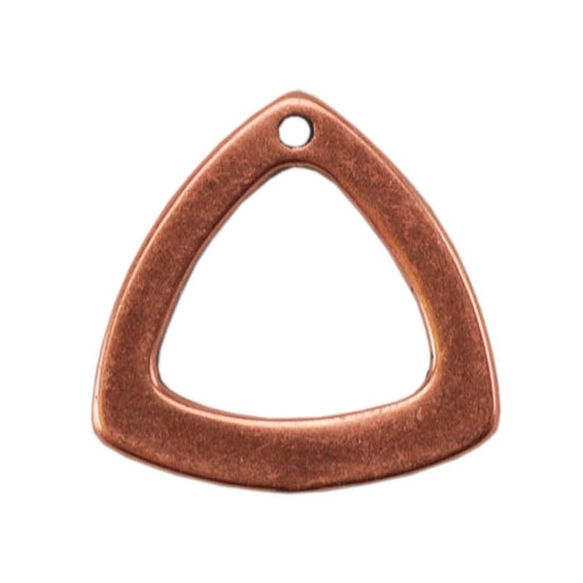 Copper Plate Charm - Trillion Triangle Pkg/1